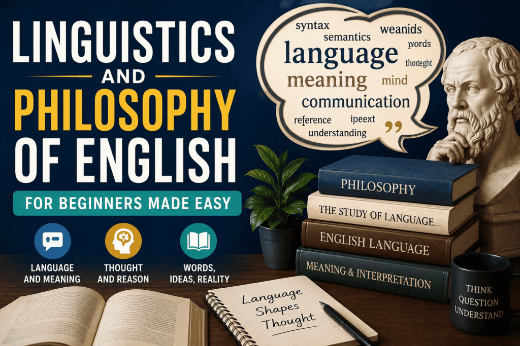 Linguistics and Philosophy of English for Beginners Made Easy